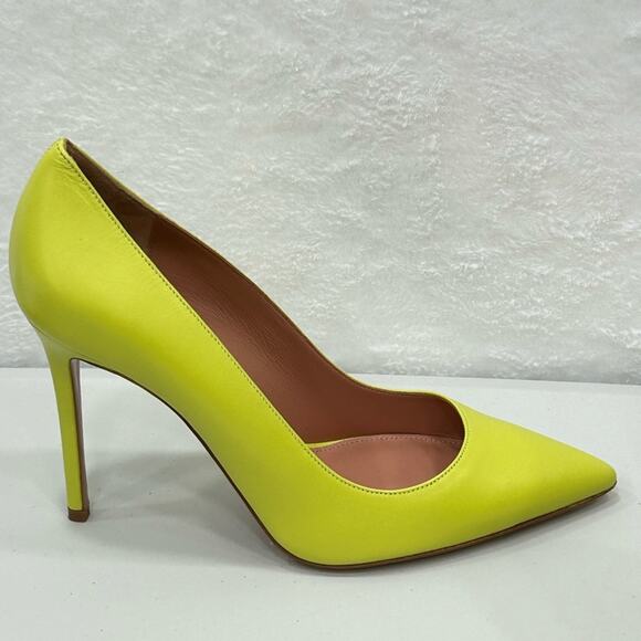 Lita by Ciara Acid Lime Solid Point Toe Pump Heels Stiletto Size 39/8.5 NIB - Picture 4 of 13